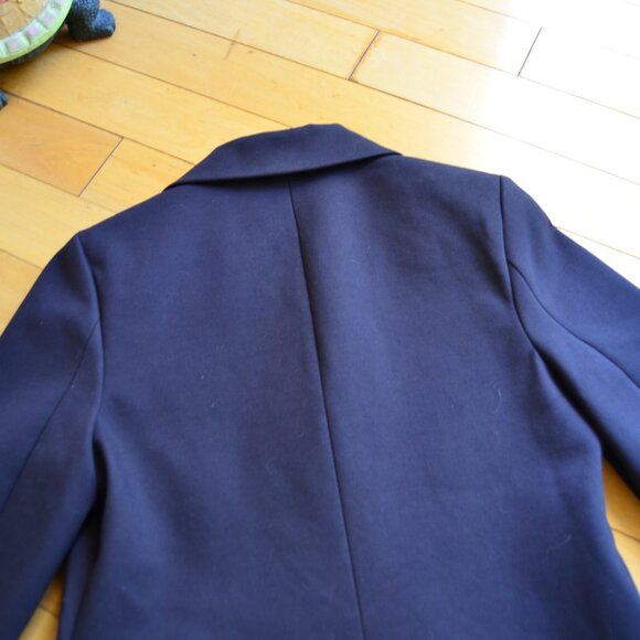 Quince Ultra-Stretch Ponte Double-Breasted Blazer Navy XS - Picture 9 of 10